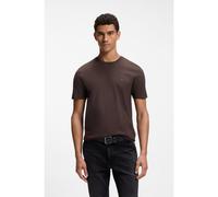 BOSS T-shirt en jersey de coton avec patch logo - Style Tales, 50508584 Marron foncé L