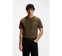 BOSS T-shirt en jersey de coton avec patch logoté - Style Tales, 50508584 Marron foncé XS