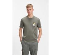 Boss Plain 10276582 Short Sleeve T-shirt Gris L Homme