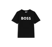 BOSS T-shirt en jersey de coton pour enfant, avec logo contrastant - Style J25P24/09B04A, J25P24 Noir 162