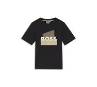 BOSS T-shirt enfant en coton à logo graphique - Style J52978/09B04A, J52978 Noir 102
