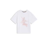 BOSS T-shirt enfant en coton stretch avec graphique flou de danseuse - Style J53029/10P10A, J53029 Blanc 150