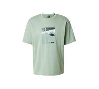 BOSS T-Shirt fonctionnel 'Join' menthe / vert foncé / blanc, Taille L
