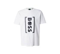 BOSS T-Shirt fonctionnel noir / blanc, Taille L