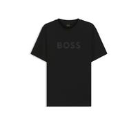 BOSS T-shirt Regular en coton à logo moderne - Style Te_Logo, 50566504 Noir M