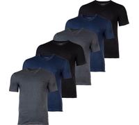 BOSS T-shirt homme, lot de 6 - TShirtVN Classic, maillot de corps, col V, coton bleu/gris/noir L