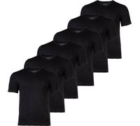 BOSS T-shirt homme, lot de 6 - TShirtVN Classic, maillot de corps, col V, Coton Noir 2XL