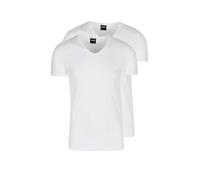 BOSS Lot de 2 t-Shirts Modernes, Blanc 100, S Homme