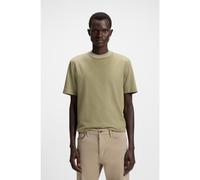 BOSS T-shirt microstructuré en coton et soie - Style L-Tesar 88, 50549164 Chaux XL