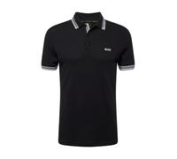 Hugo Boss Polo Paddy en piqué de coton col et poignets rayés Noir Taille S