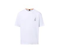 BOSS T-Shirt 'Polar' gris / noir / blanc, Taille S