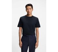 BOSS T-shirt Regular en coton mercerisé - Style L-Tesar 14, 50509277 Bleu foncé M
