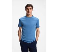 BOSS T-shirt Regular en coton mercerisé - Style L-Tesar 14, 50509277 Bleu XL