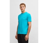 BOSS T-shirt Regular en coton stretch avec logo contrastant - Style Tee, 50506373 Turquoise XXL