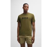 BOSS T-shirt Regular en jersey de coton avec protection anti-UV SPF 50+ - Style T-Shirt RN, 50503276 Kaki S