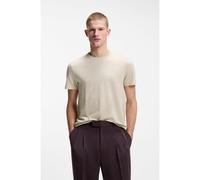 BOSS T-shirt Regular en lin et coton - Style H-Thompson 235, 50559163 Naturel XL