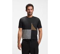 BOSS T-shirt Regular - Style Tee Striped C1, 50576647 Noir M