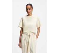 BOSS T-shirt Relaxed en coton mercerisé - Style Eharpa, 50552064 Jaune clair XS
