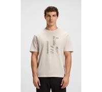 BOSS T-shirt Relaxed en jersey de coton à motif imprimé - Style Tee GRX Zone, 50552184 Naturel XXL