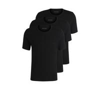 BOSS Lot de trois t-shirts en coton à logo brodé - Style TShirt RN 3P Classic, 50475284 Noir XS