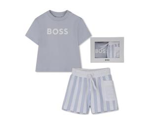 BOSS T-Shirt+Shorts Baby Boys, Blue, 3 Months