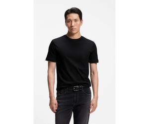 BOSS T-shirt Slim en coton à col rond - Style H-Tessler 195, 50565570 Noir XXL
