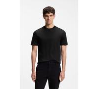 BOSS T-shirt Slim en coton mercerisé avec contraste - Style H-Tessler 238, 50559667 Noir L