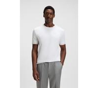BOSS T-shirt Slim en coton mercerisé avec finitions contrastantes - Style H-Tessler 200, 50543858 Blanc M