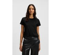 BOSS T-shirt Slim en coton mercerisé avec monogramme Double B - Style Eventsa8, 50545671 Noir XS