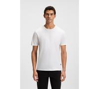 BOSS T-shirt Slim en coton mercerisé - Style Tessler 150, 50468395 Blanc S