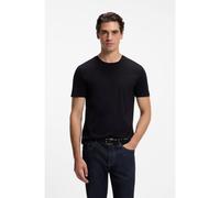BOSS T-shirt Slim en coton mercerisé - Style Tessler 150, 50468395 Noir M