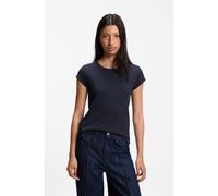 BOSS T-shirt Slim en coton stretch à logo brodé - Style C_Ecute, 50554675 Bleu foncé M