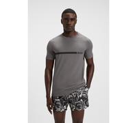 BOSS T-shirt Slim en jersey de coton avec logo imprimé - Style T-Shirt RN Slim Fit, 50517970 Gris chiné XL