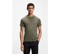 BOSS T-shirt Slim sportif avec gestion de l’humidité - Style TS_Tour Wool, 50554646 Olive XL