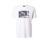 BOSS T-Shirt 'Te_Motors' jaune pastel / anthracite / noir / blanc, Taille XXL