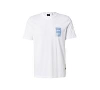 BOSS T-Shirt 'Te_Plain' bleu clair / blanc, Taille S
