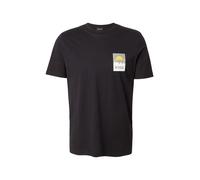 BOSS T-Shirt 'Te_Plain' jaune clair / gris clair / noir / blanc, Taille S