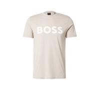 BOSS T-Shirt 'Thinking 1' taupe / blanc, Taille M
