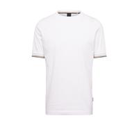 Hugo Boss T-shirt Thompson 04 en jersey de coton, bas de manches à rayures - Blanc L