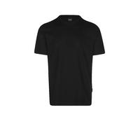 BOSS T-shirt en coton mélangé à la structure jacquard effet bulle - Style Tiburt 240, 50452680 Noir XL