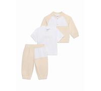 BOSS T-Shirt+Trousers+Cardigan Set Baby Boys, Beige, 6 Months