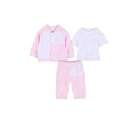 BOSS T-Shirt+Trousers+Cardigan Set Baby Girls, Pink, 2 Years