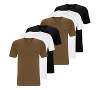 Boss T-Shirts Classiques pour Homme, -265 Noir/Blanc/Beige, M