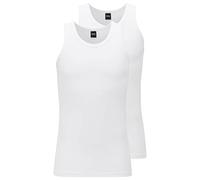 BOSS Tank Top CO/EL Debardeurs de Sport Homme, Blanc (White 100), Medium (Lot de 2)
