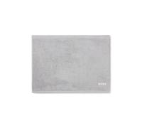 BOSS Tapis de bain en coton avec logo brodé contrastant - Style EDGE Mineral Bath mat 050, BMAT-EDGE Argent ONESI