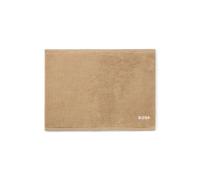 BOSS Tapis de bain en coton avec logo brodé contrastant - Style EDGE White Bath mat 050, BMAT-EDGE Beige ONESI