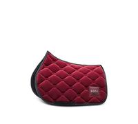 BOSS Tapis de selle d’équitation spécial saut d’obstacle en velours - Style SADDLE PAD VELVET JUMP, B6H0702 Rouge sombre pcs.