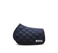 BOSS Tapis de selle d’équitation spécial saut d’obstacle - Style HAMPTON SADDLE PAD JUMP, B8H0801 Bleu foncé pcs.