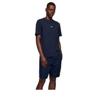 BOSS T-Shirt 'Chup' bleu marine / orange clair / blanc, Taille S