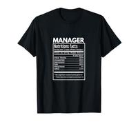 Boss Team Leader Outfit - Manager Funny Nutrition Facts T-Shirt